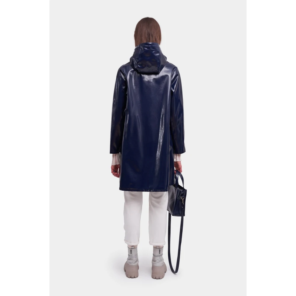 Stutterheim A-lijn Waterdichte Regenjas voor Vrouwen Blue Dames