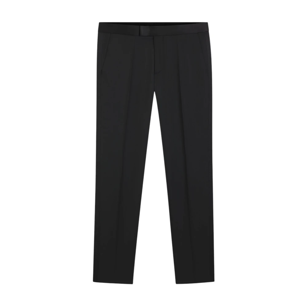 Hugo Men's Black Suit Trousers, S, Slim Fit Tuxedo Trousers