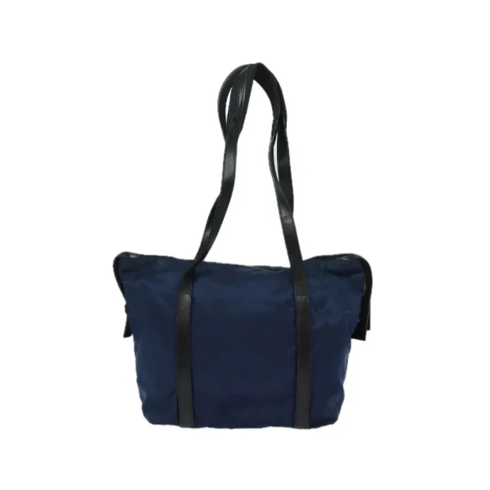 Prada Vintage Pre-owned Nylon prada-bags Blue Dames