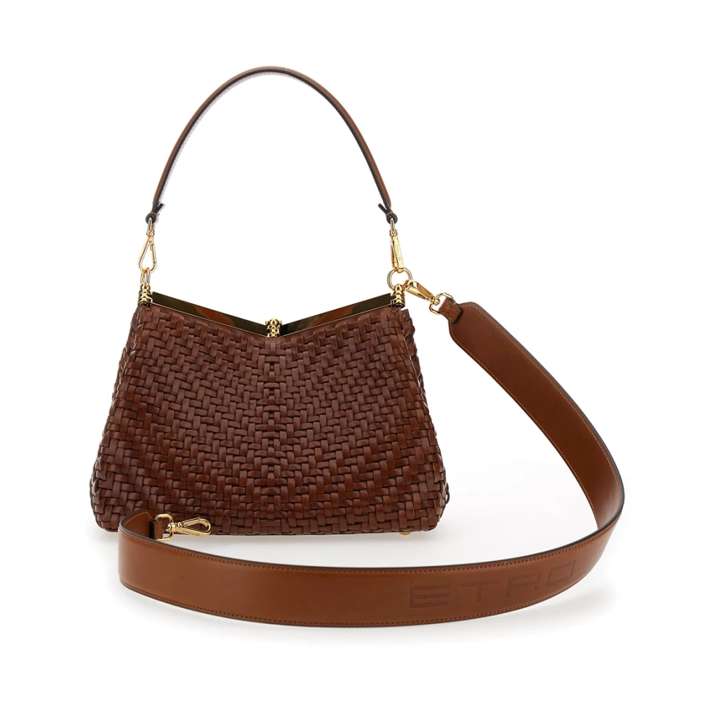ETRO Bruine Handtas Vela Medium Brown Dames