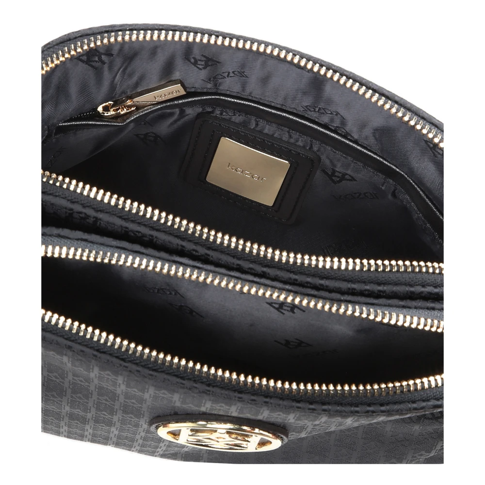 Kazar Dames zwarte messenger tas Black Dames