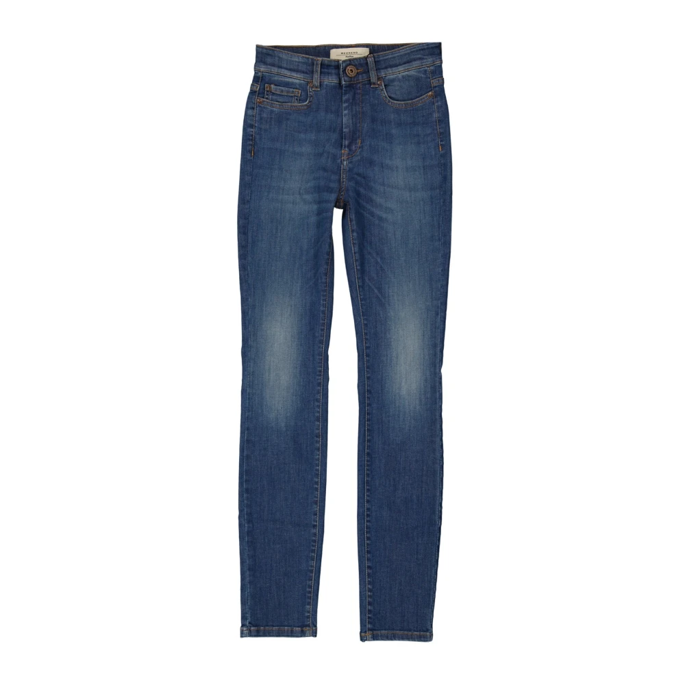 Max Mara Weekend High-waist jeans met vijf zakken Blue Dames