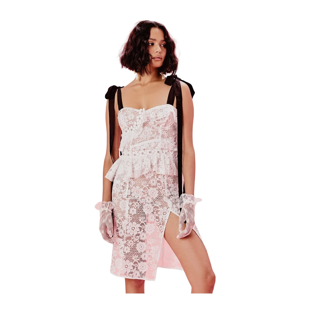 For Love & Lemons Fabienne Jurk White Dames