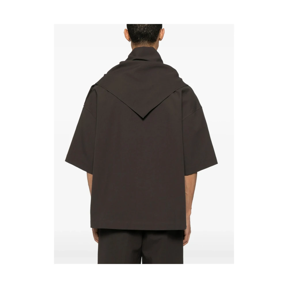 Studio Nicholson Cederbruine Crew Neck T-shirt Brown Heren