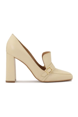 Slip-on herrpumps med hög klack