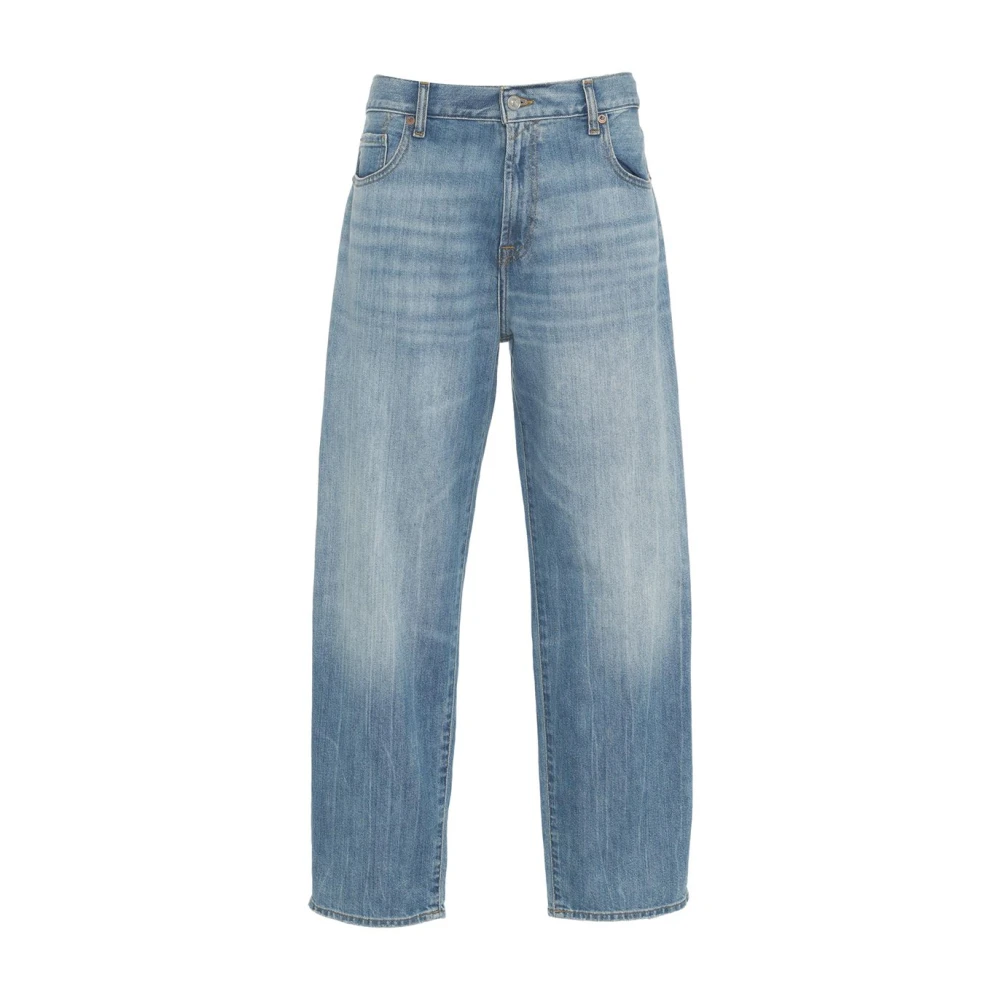 7 For All Mankind Blauwe Loose Fit Jeans voor Mannen Blue Heren