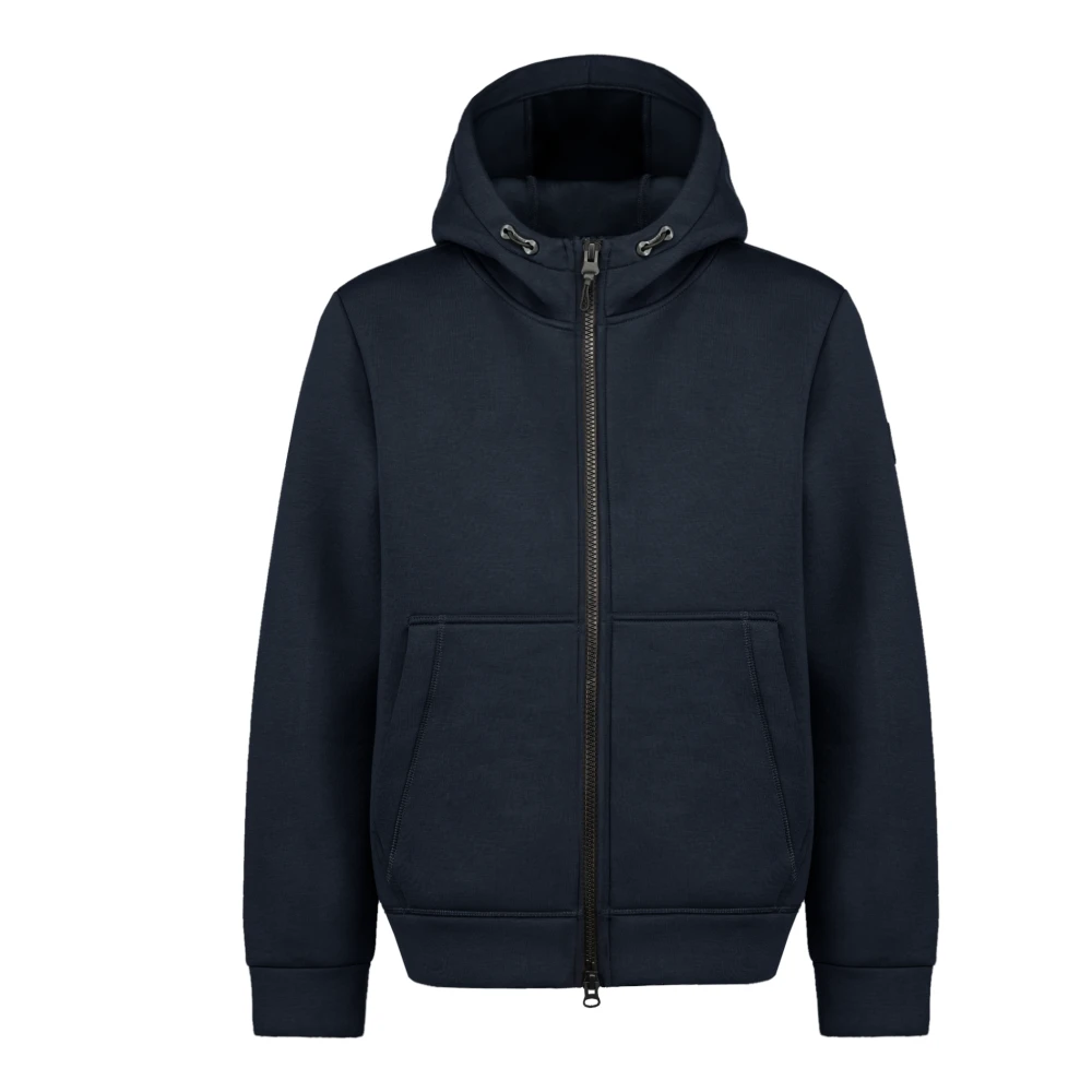 People of Shibuya Technische volledige ritssluiting hoodie met zakken Blue Heren