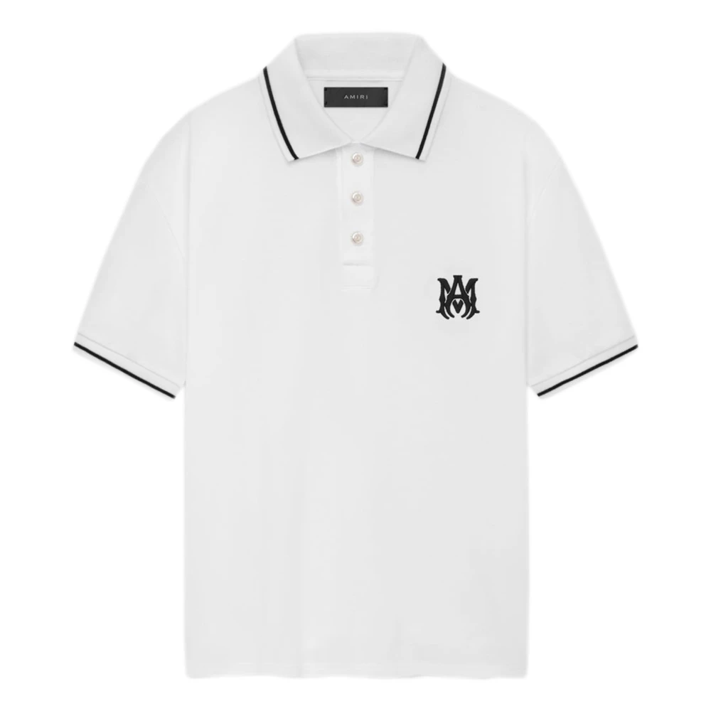 Amiri Men's White Ma Core Logo Polo