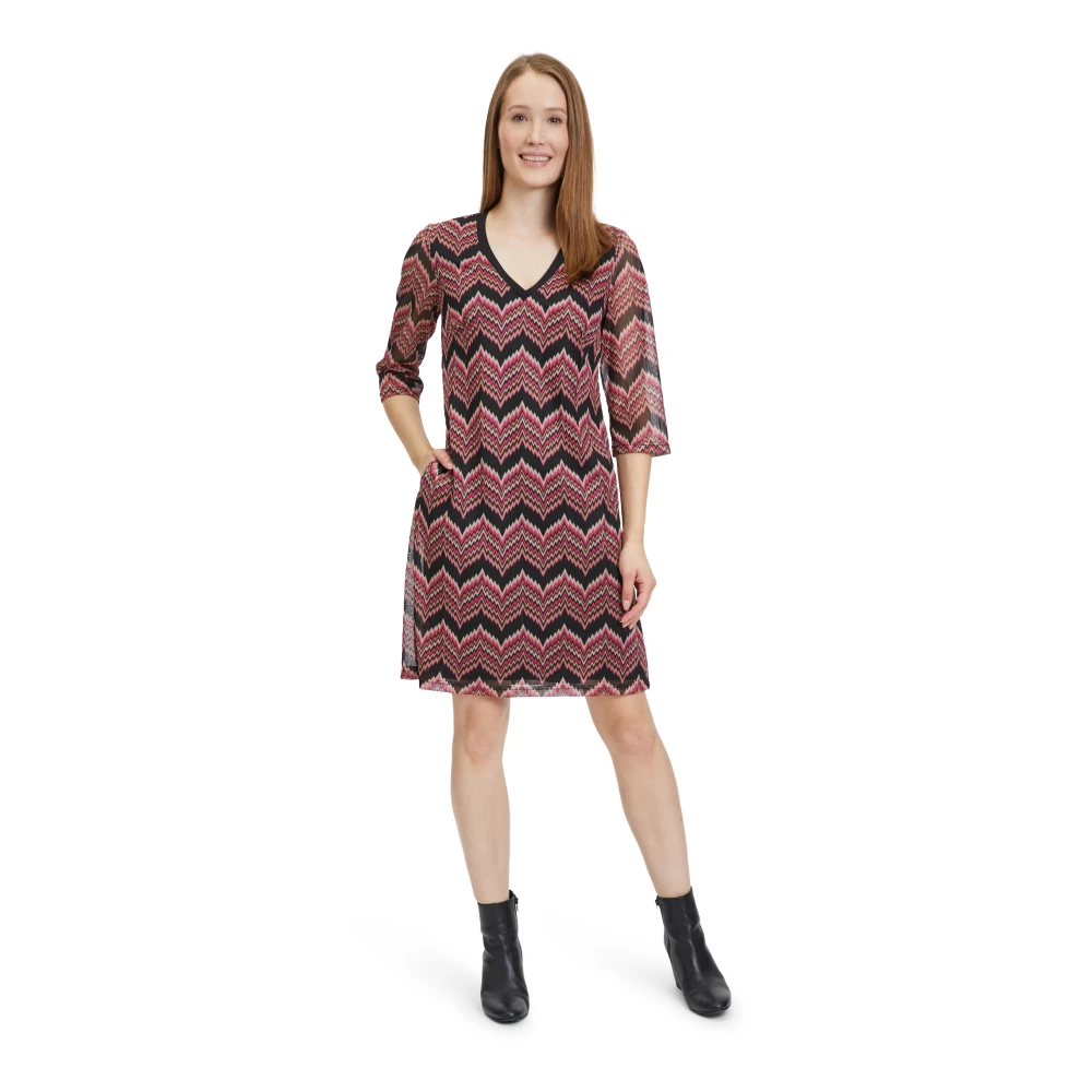 Vera Mont Zigzag A-lijn Jurk Multicolor Dames