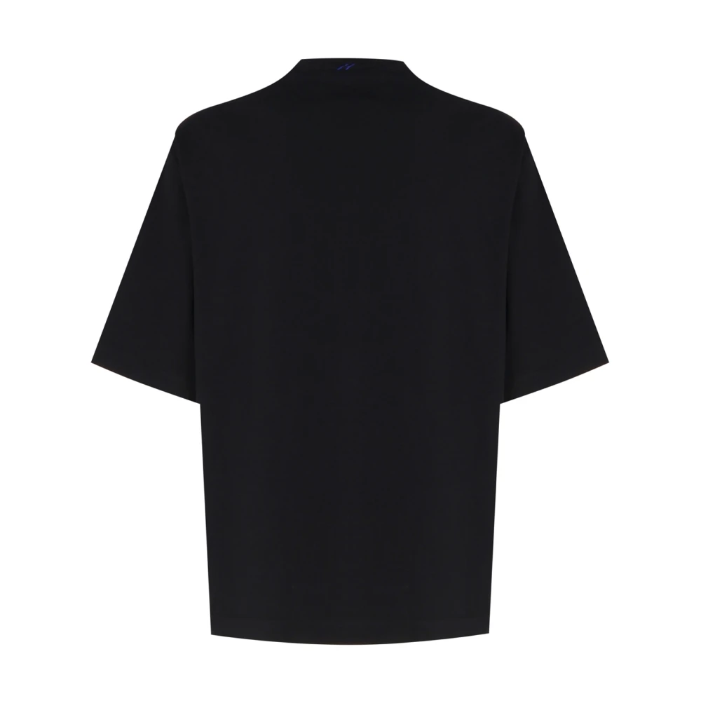 Burberry Zwarte T-shirts en Polos met 98% Katoen Black Heren