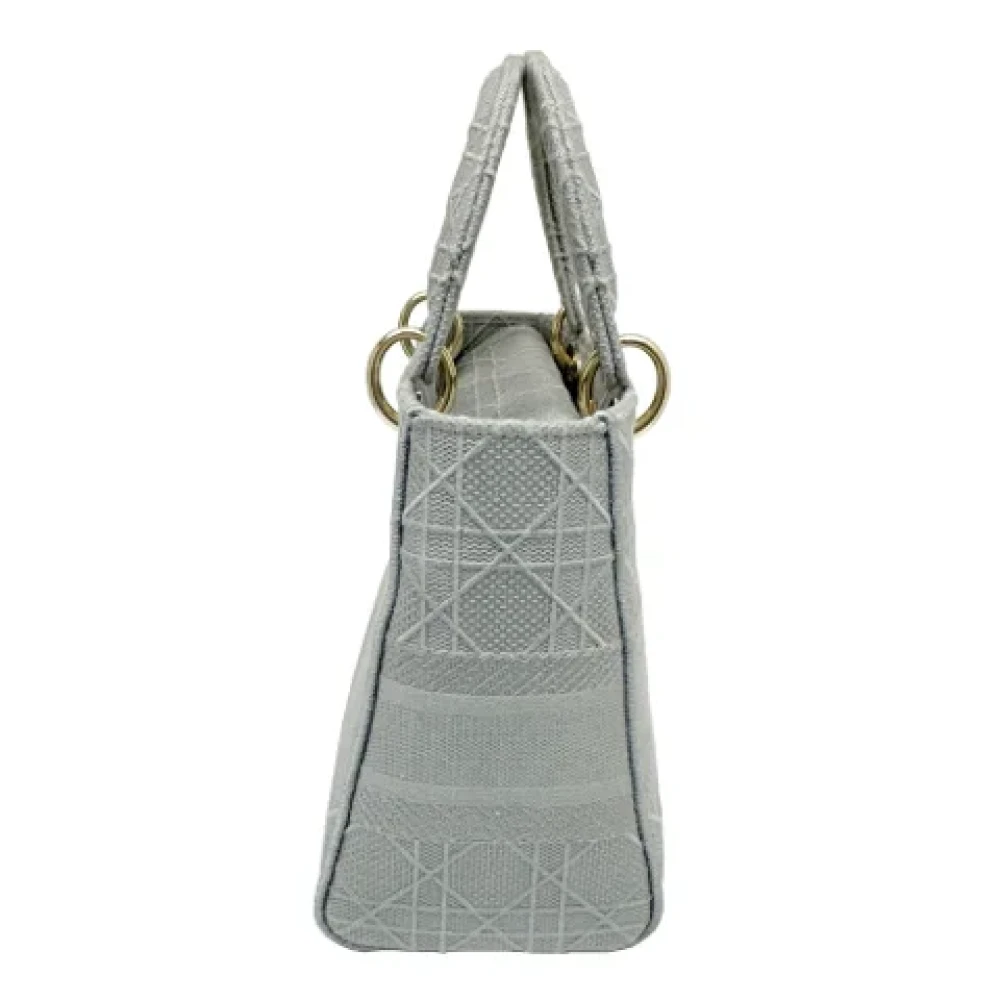 Dior Vintage Pre-owned Canvas dior-bags Gray Dames