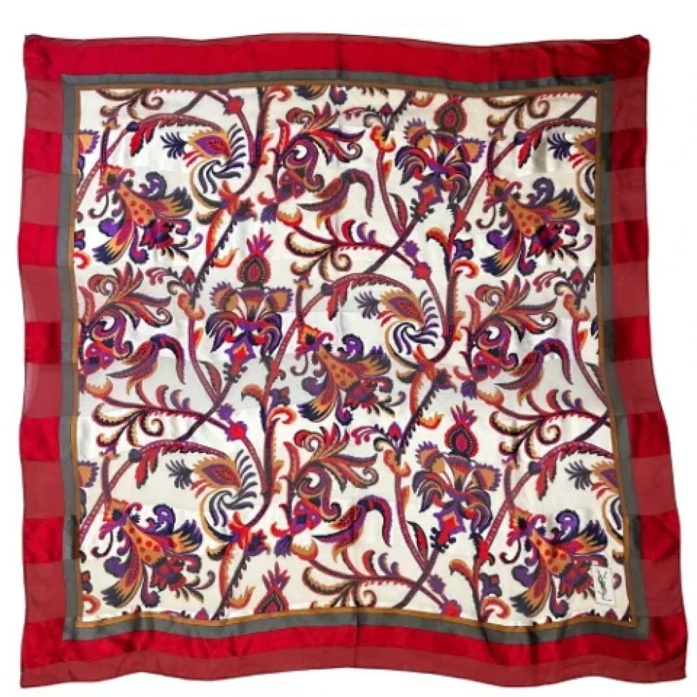 Pre-owned > Pre-owned Accessories > Pre-owned Scarves - - Saint Laurent Vintage - Modalova