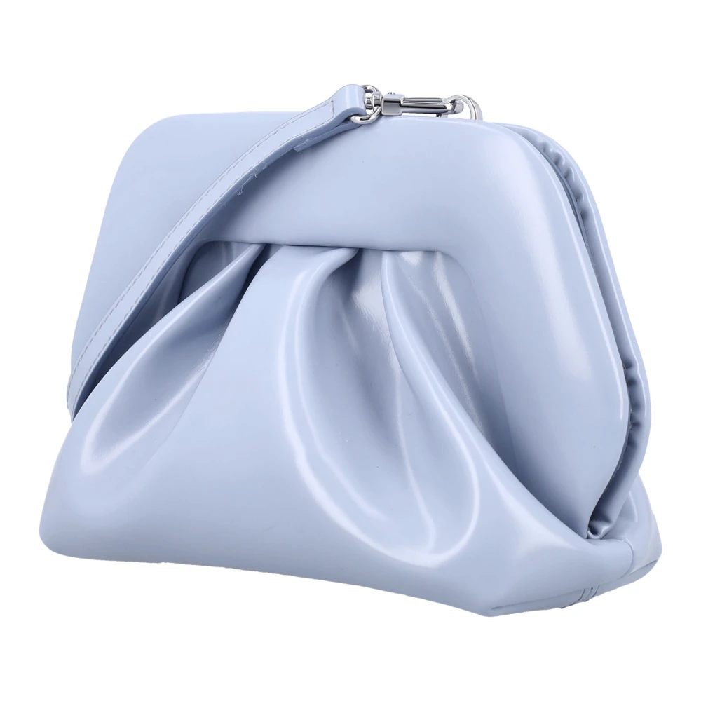 THEMOIRè Stijlvolle Dusty Blue Vegan Fabric Clutch Blue Dames