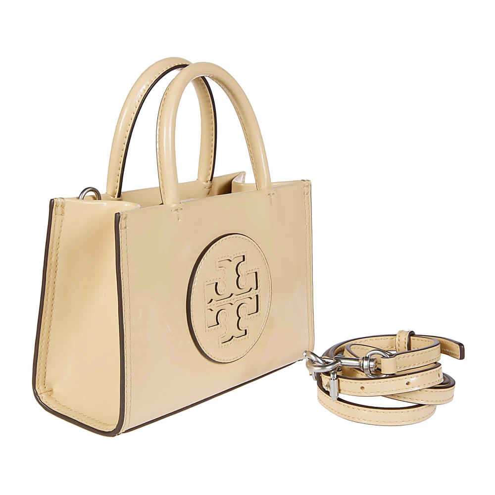 TORY BURCH Kleine Tote Tas voor Ella Beige Dames