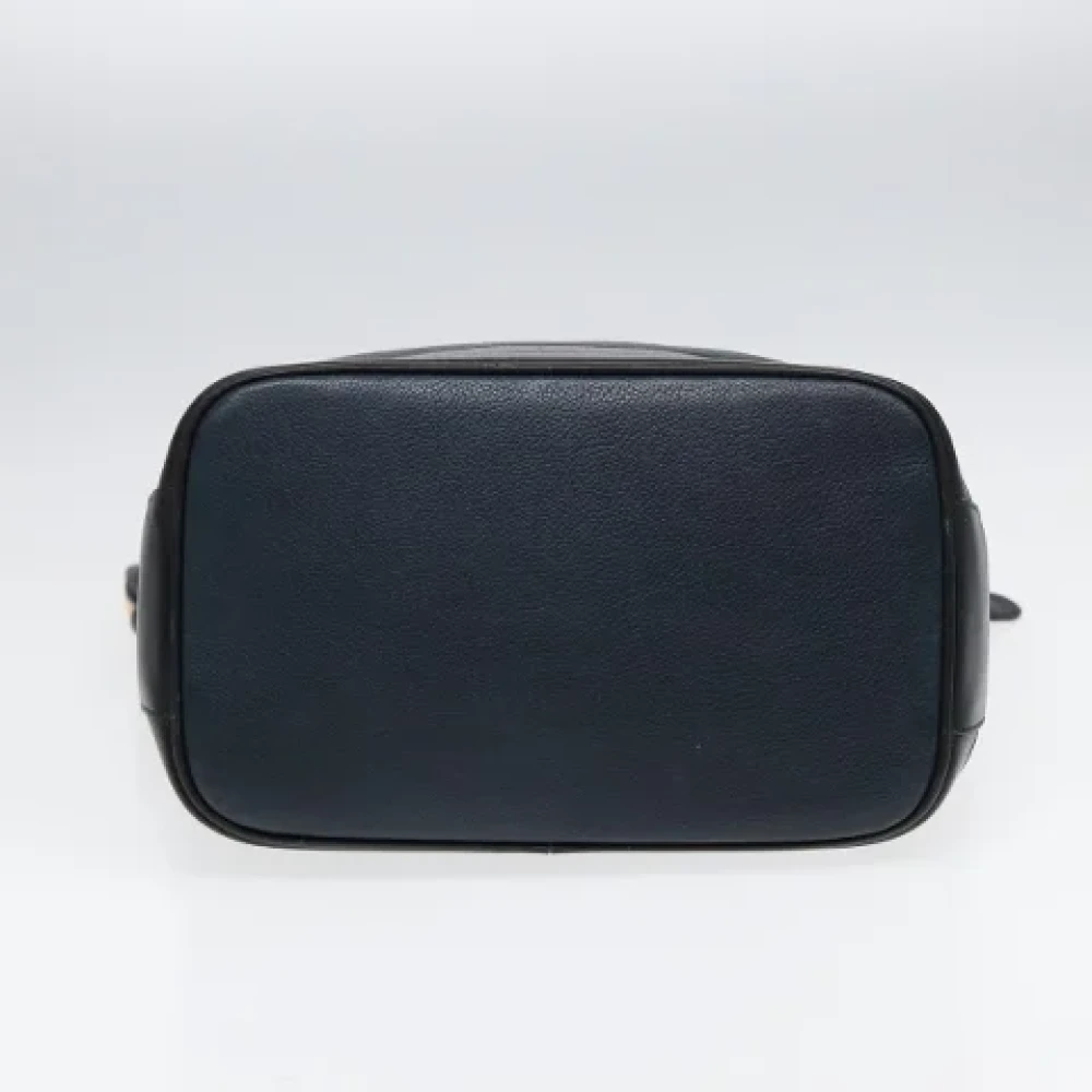 Gucci Vintage Pre-owned Leather gucci-bags Blue Dames