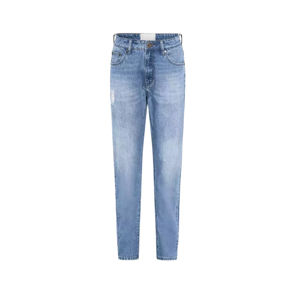 One Teaspoon Laagbouw Distressed Blauwe Jeans Blue Dames