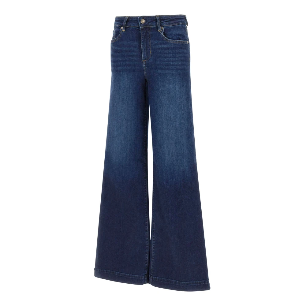 Liu Jo Women's Blue Dark Denim Flare Jeans - Flare Jeans - W25 - Jeans