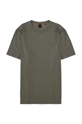 T-shirt i bomullsjersey med logodetalj