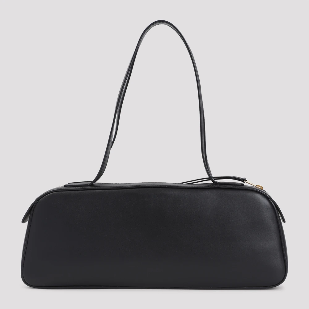 Khaite Zwarte leren schoudertas Black Dames