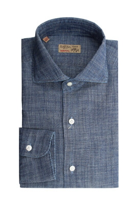 blue-linen-shirt-french-collar-slim-fit