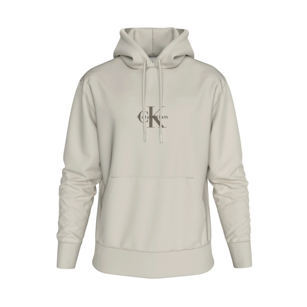 Calvin Klein - 350Terry Micro Monologo Hoodie - Sweatshirts & Hoodies - Herren - Weiß - L - Image 3