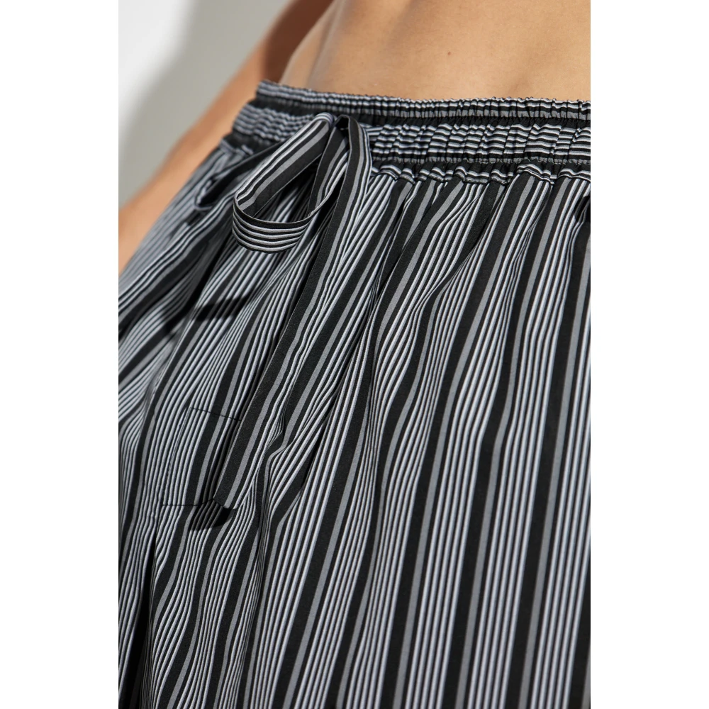 Dolce & Gabbana Gestreepte patroonbroek Gray Heren