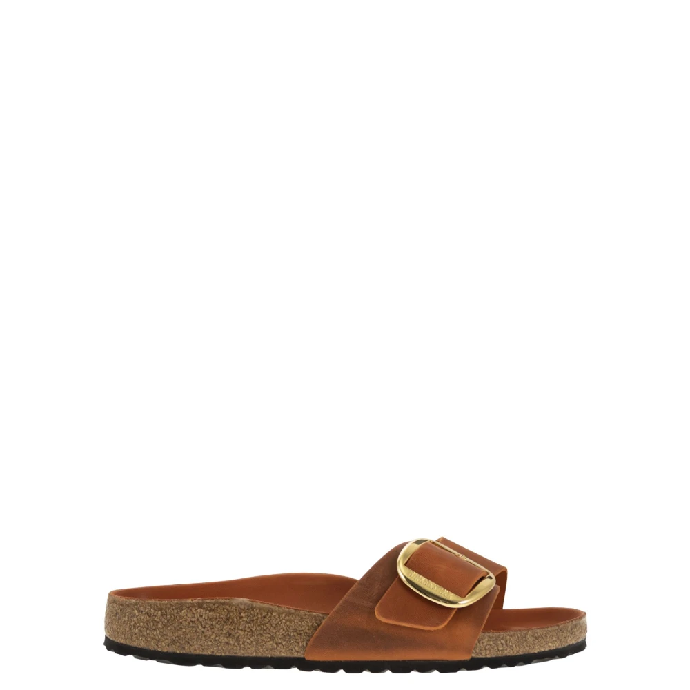 Birkenstock Madrid Big Buckle Platåsandaler Orange, Dam