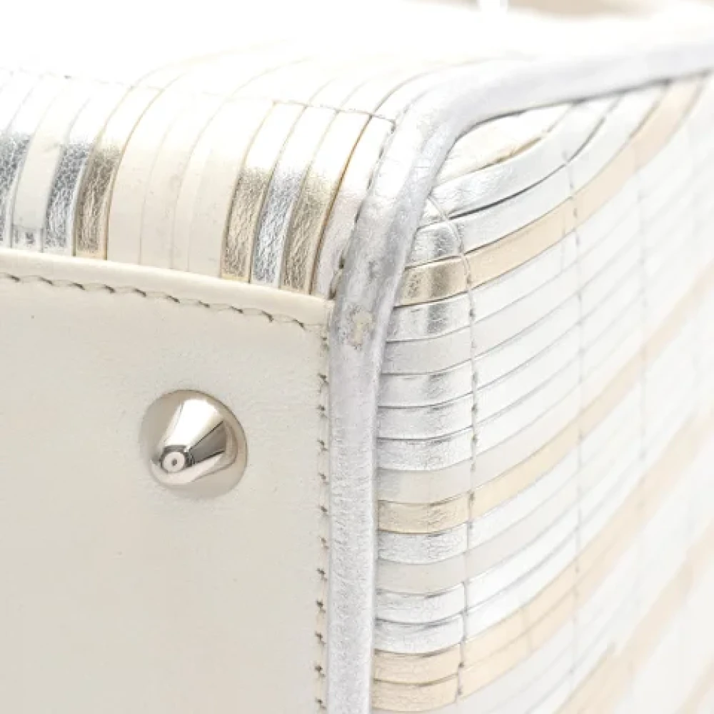 Dior Vintage Pre-owned Leather dior-bags Beige Dames