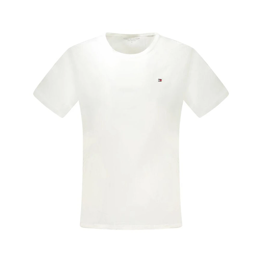 Tommy Hilfiger Wit Katoenen T-Shirt White Heren