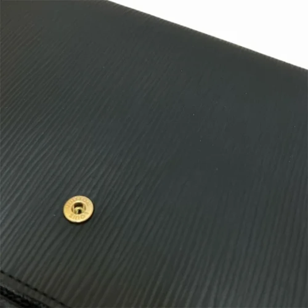 Louis Vuitton Vintage Pre-owned Leather home-office Black Dames