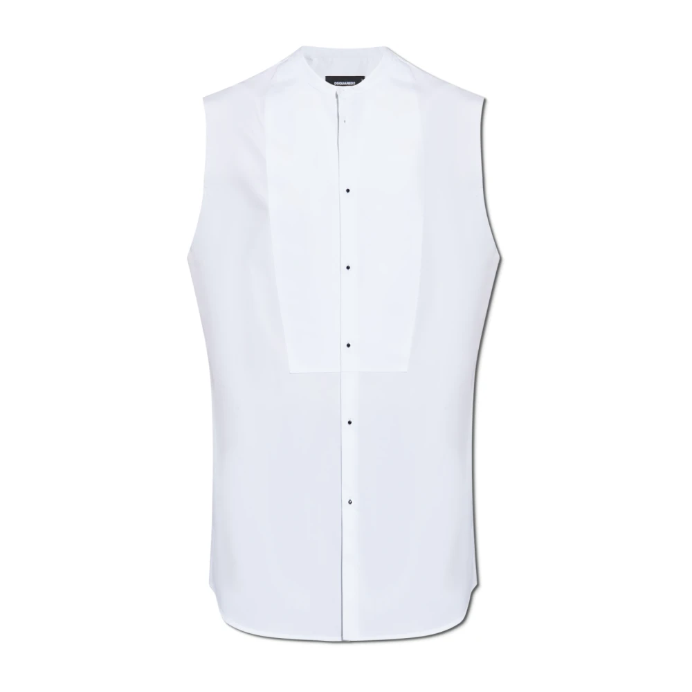 Dsquared2 Mouwloos shirt White Heren