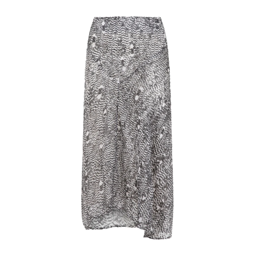 Isabel marant Midi Rok in Lisanne Stijl Black Dames