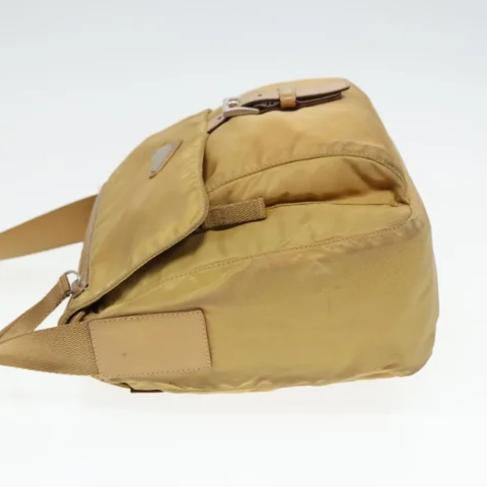 Prada Vintage Pre-owned Nylon prada-bags Yellow Dames