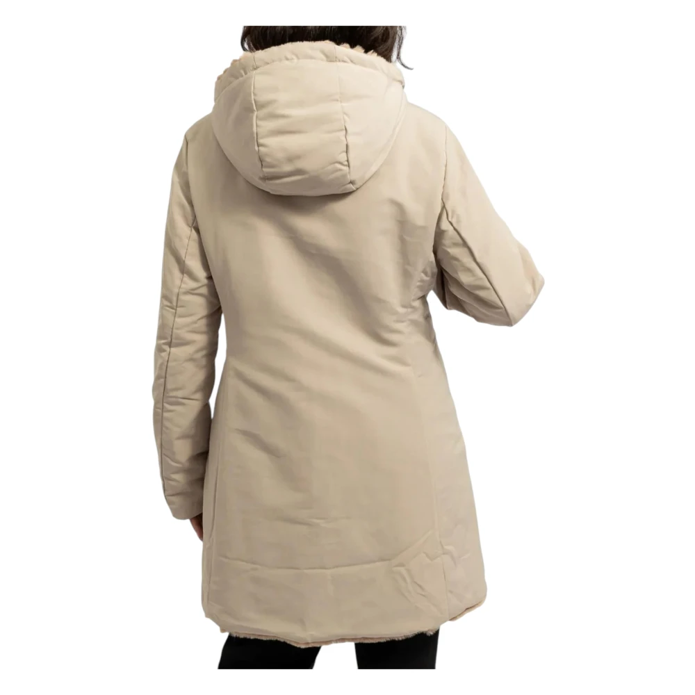 Ciesse Piumini Lange Pufferjas Beige Dames