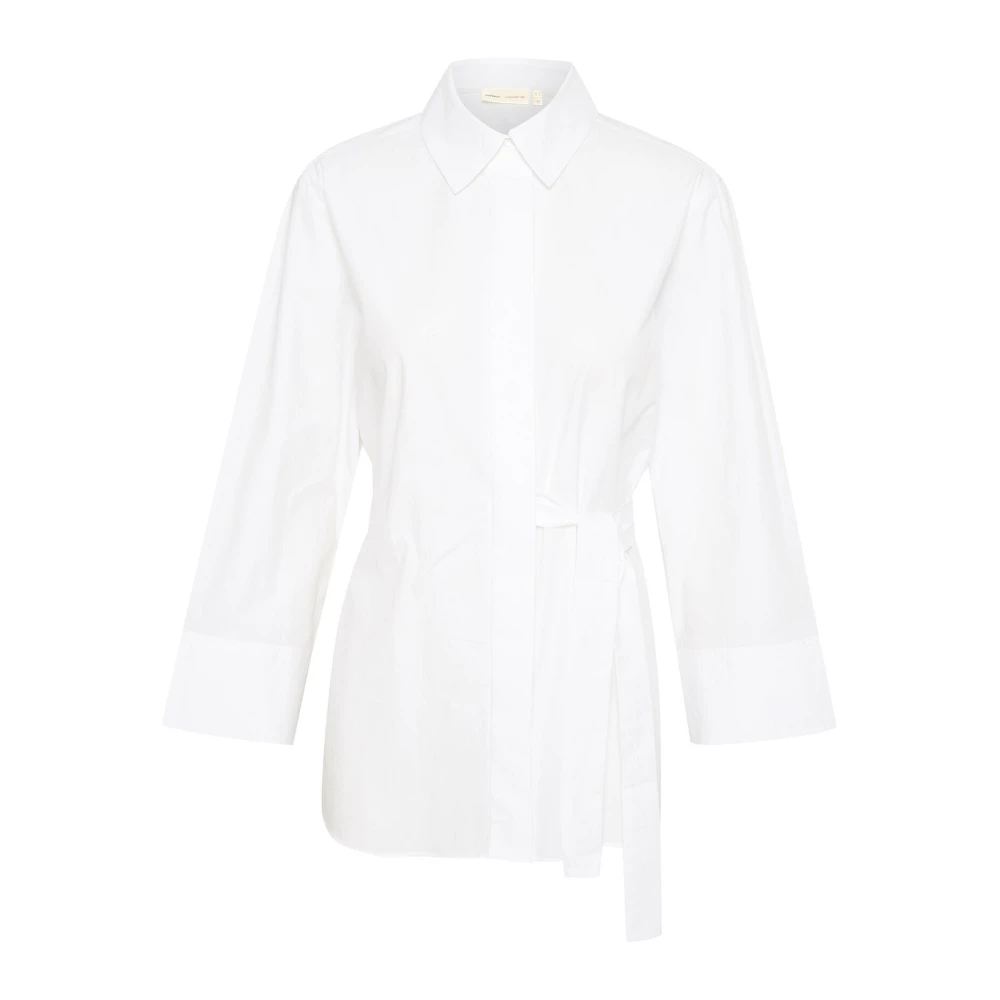 InWear Ren Vit Skjortblus Bianciiw White, Dam