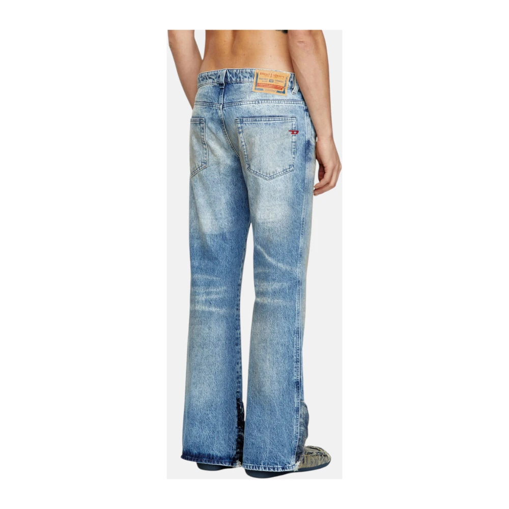 Diesel Bootcut Jeans met D-Buck Detail Blue Heren