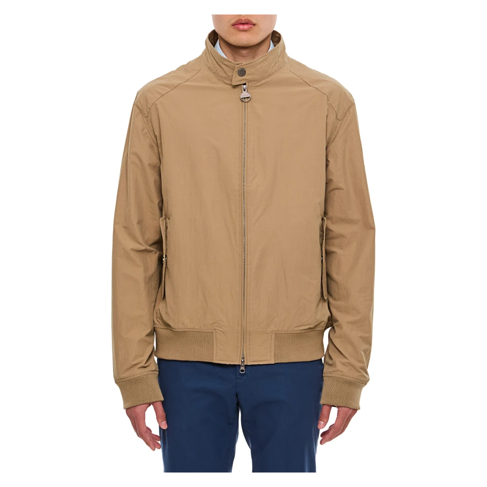 Barbour Men's Beige Rectifier Harrington Jacket - Bomber Jackets - L - Jackets