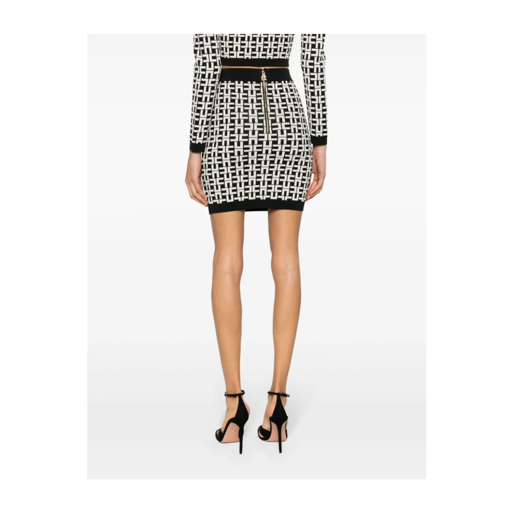 Elisabetta Franchi Gebreide Rokken Black Dames