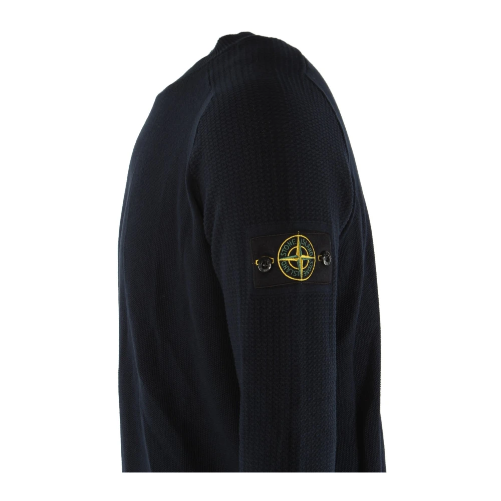 Stone Island Blauwe Katoenen Sweater 8015536b4 v0020 Blue Heren