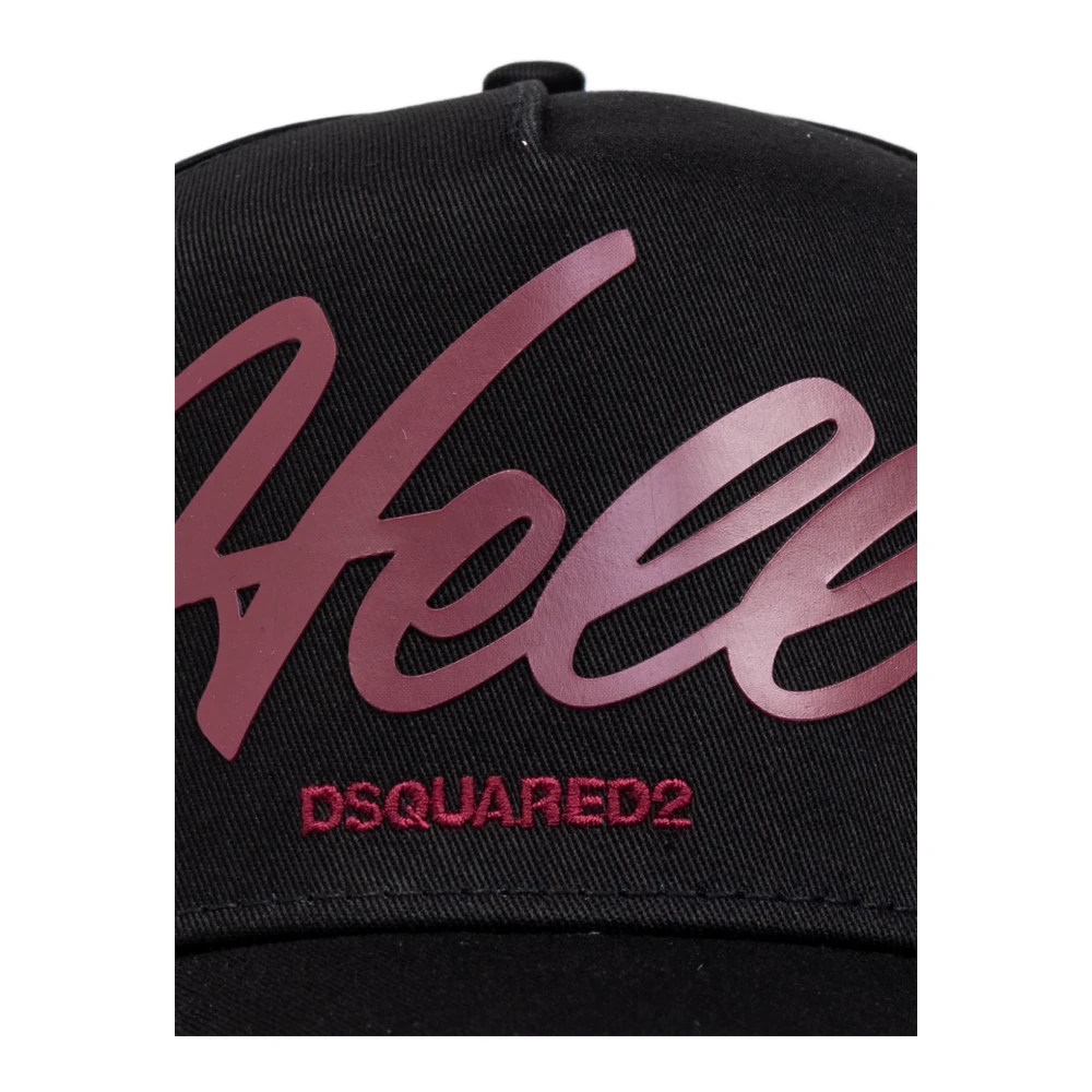 Dsquared2 Pet met klep Black Heren