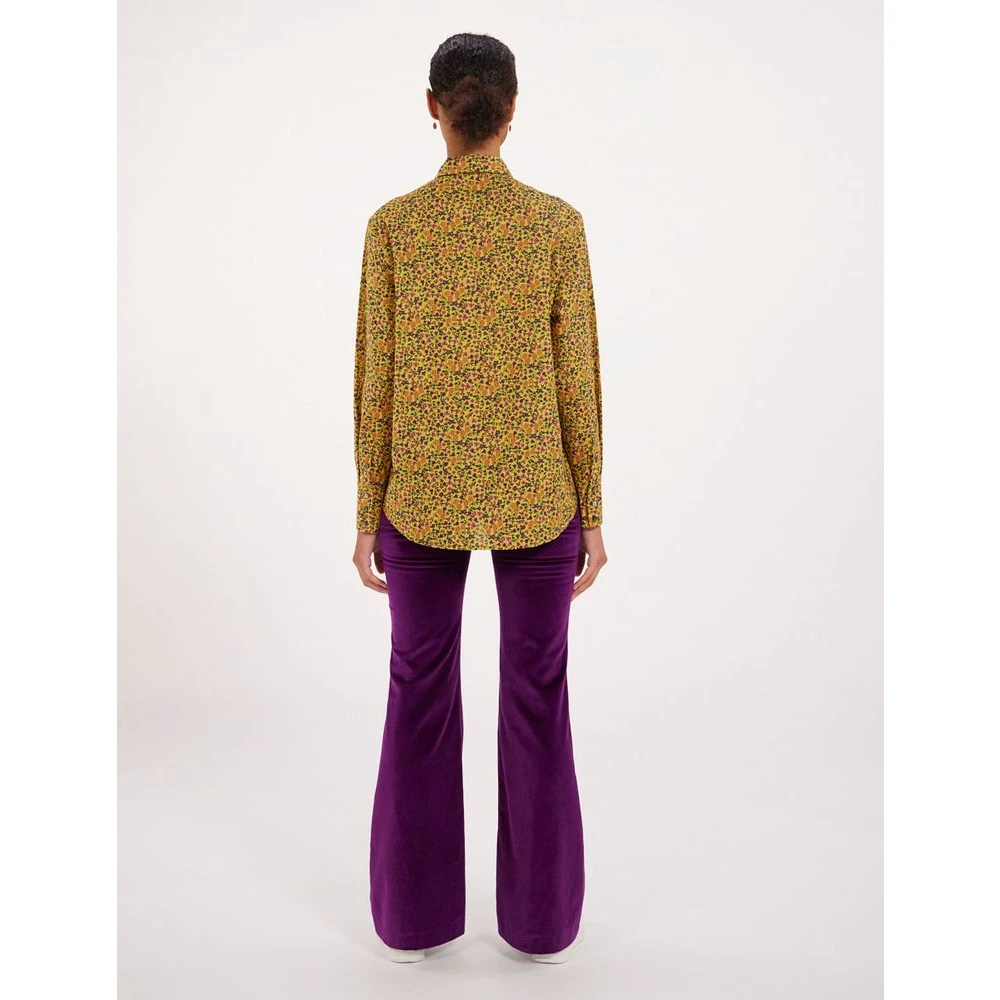 Ines De La Fressange Paris Maureen geel bloemig overhemd Multicolor Dames