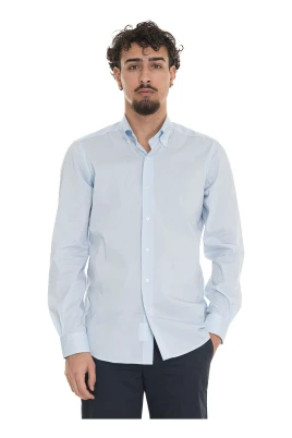 Rutig knapp casual skjorta