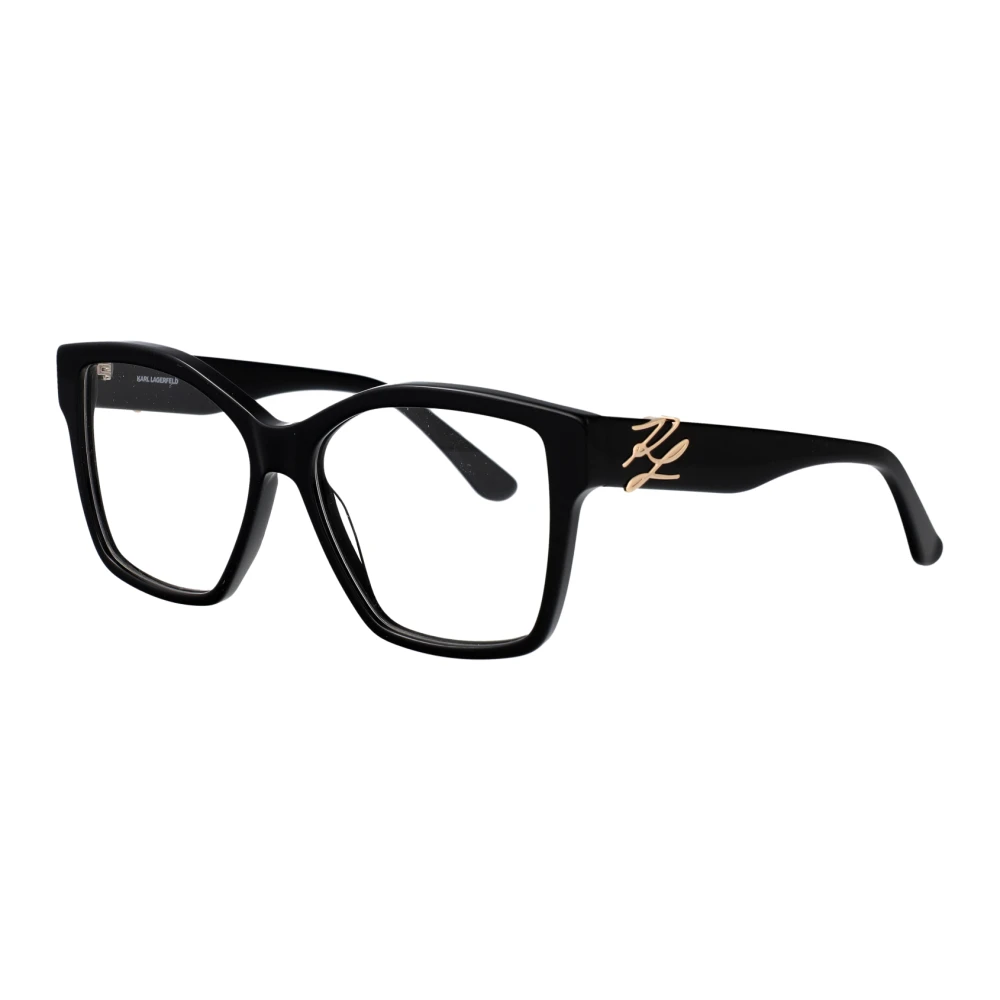 Karl Lagerfeld Black Glasses, Female, 55 Mm, Kl6215 Optical Frame