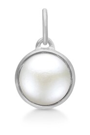 Noa Pendant Pearl Silver