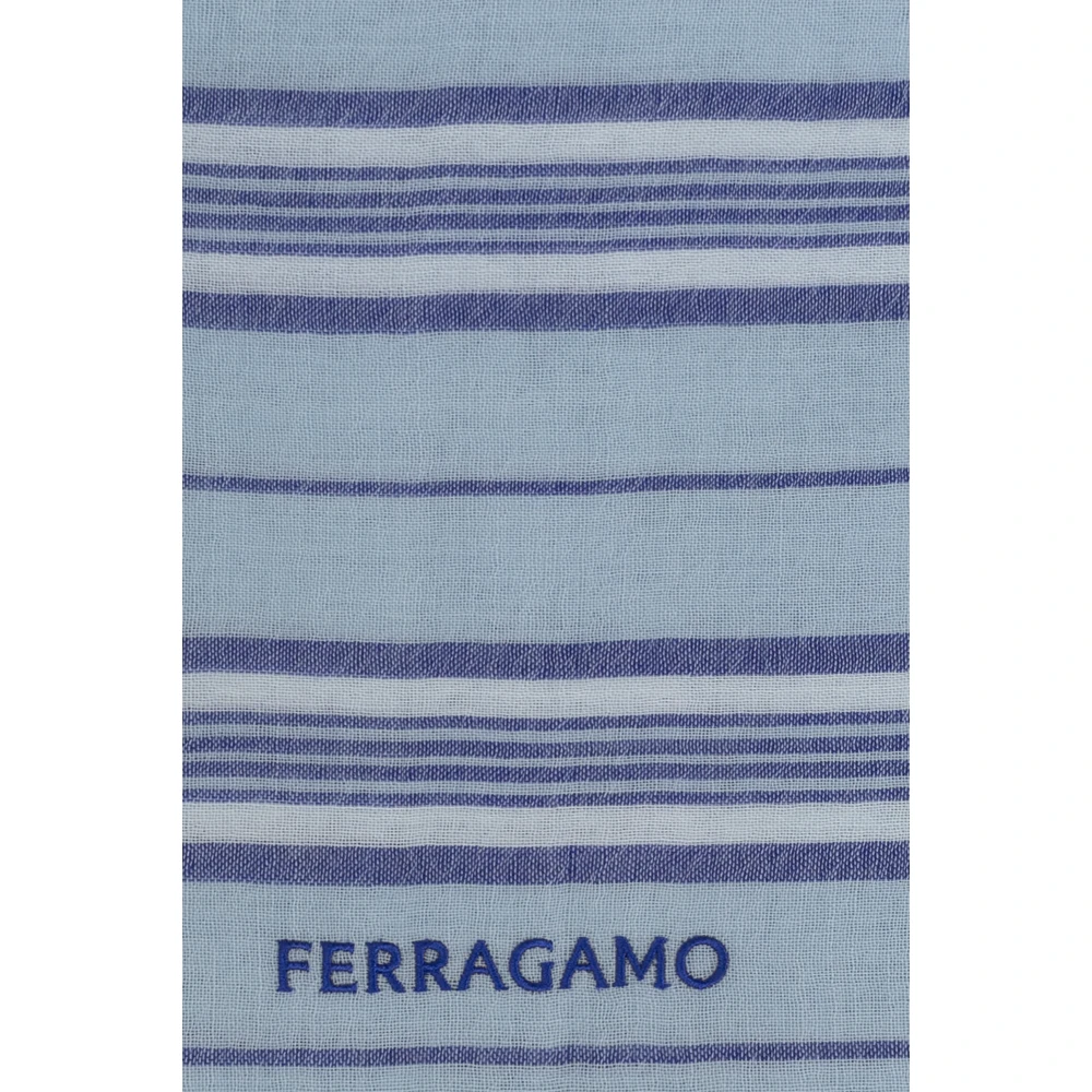 Salvatore Ferragamo Wollen sjaal Blue Heren
