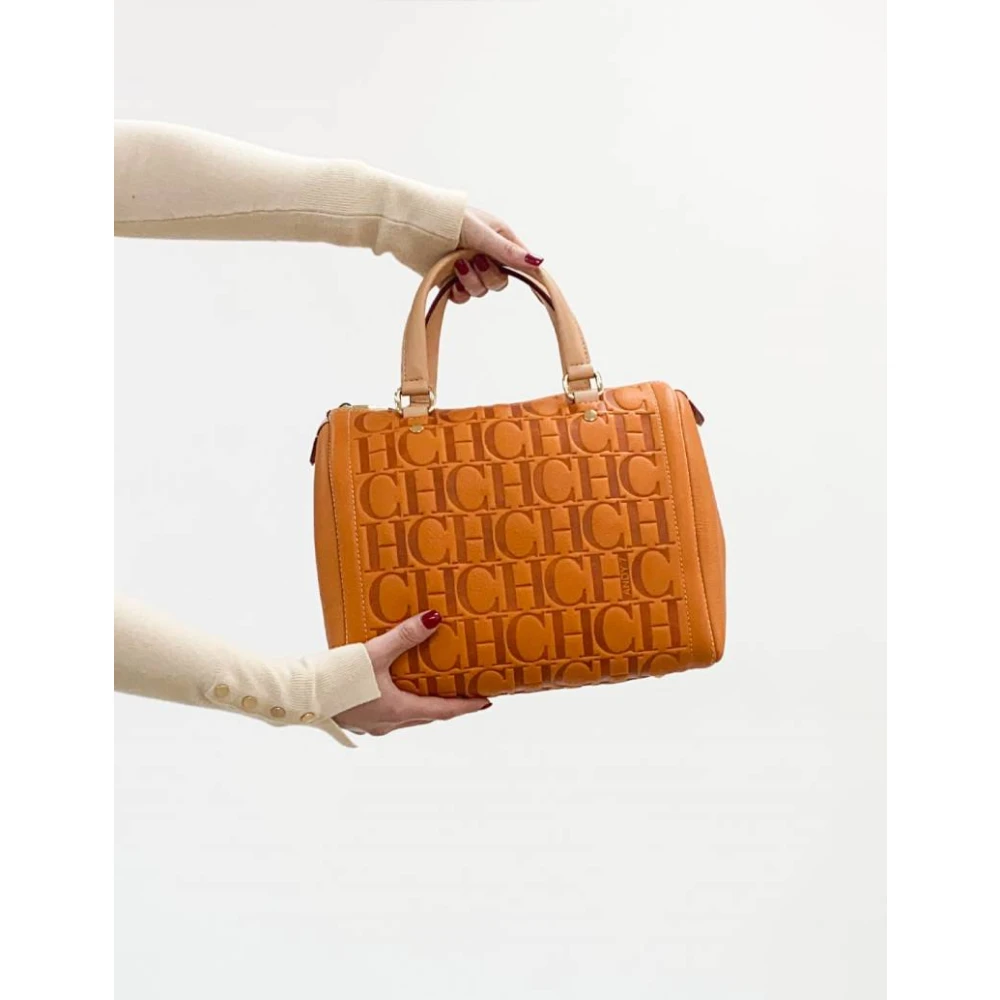 Carolina Herrera Andy 7 Oranje Bowlingtas Orange Dames