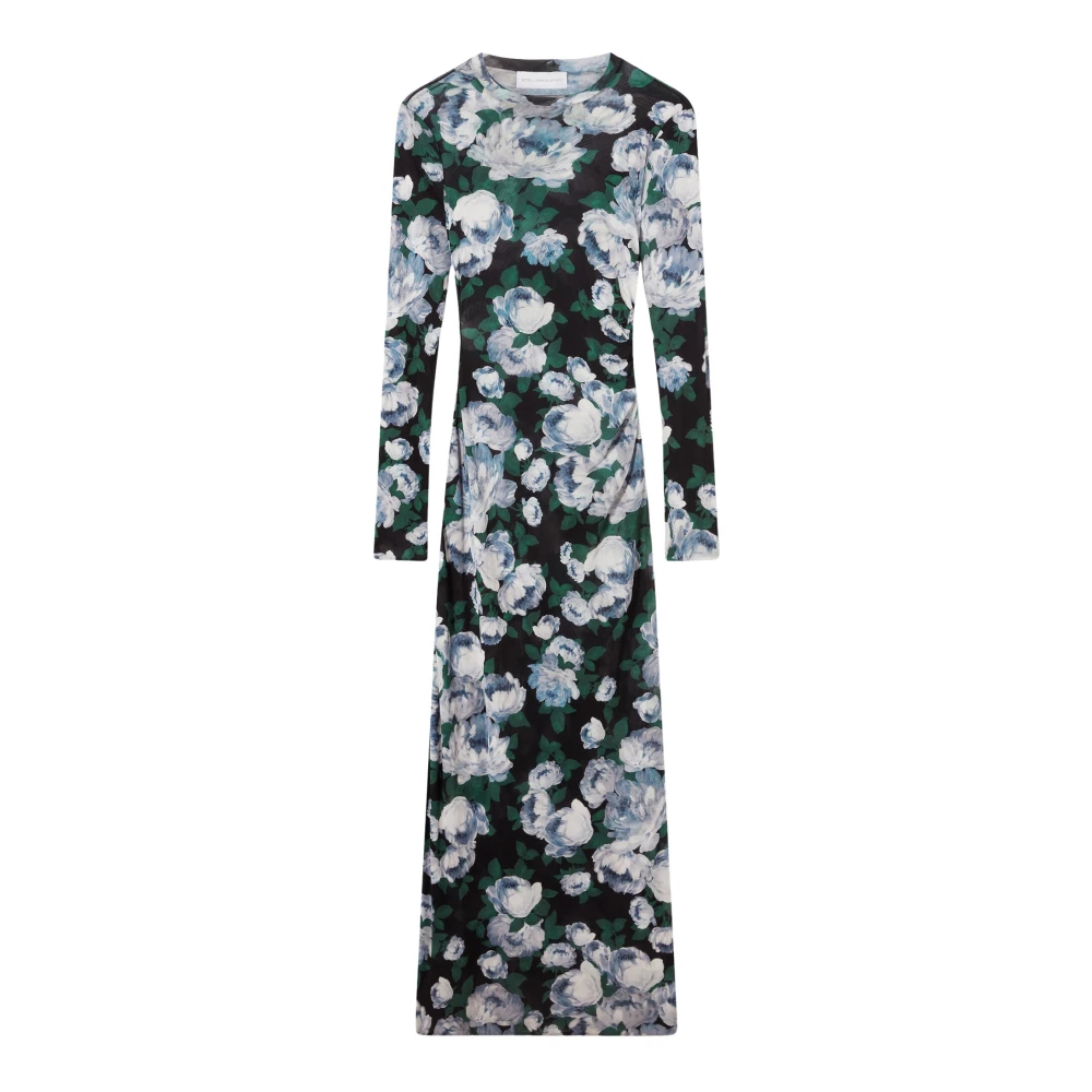 Stella Mccartney Women's Floral Long-Sleeve Mesh Midi Dress