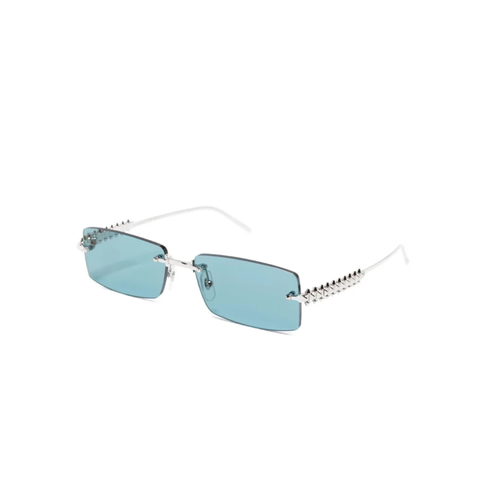 Cartier Unisex Gray Sunglasses, 57 Mm, Rectangular Sunglasses