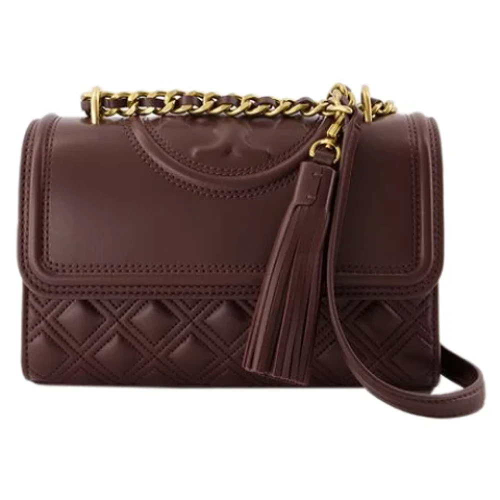 TORY BURCH Leather shoulder-bags Brown Dames