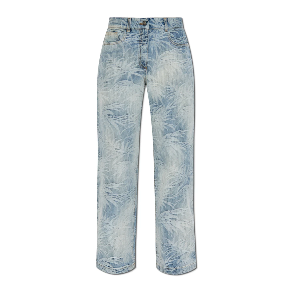 Palm Angels Blauwe Jeans voor Vrouwen Blue Dames